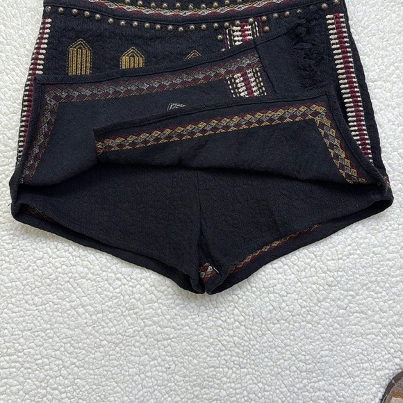 NWT Desigual Studded Embroidered 
Fringed Boho Festival Skort - Picture 12 of 16